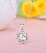 White cubic zirconia pendants