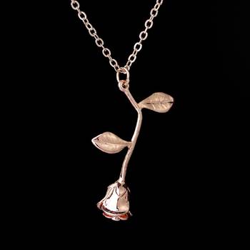 Rose cubic zirconia pendants 1