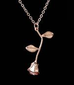 Rose cubic zirconia pendants