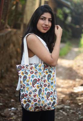 Canvas Screen-printed Shopping Bag 1