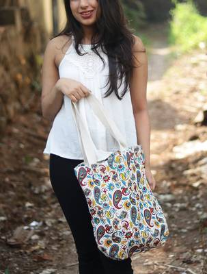 Canvas Screen-printed Shopping Bag 2