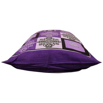 purple Cotton Printed Pillow Covers 3 Sets (6 Pieces) 2