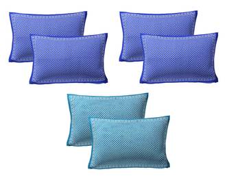 multicolor Cotton Printed Pillow Covers 3 Sets (6 Pieces) 1