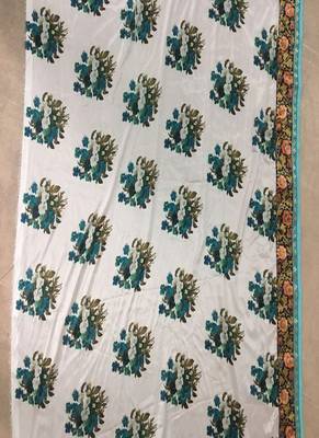 Multi Color Embroidery Work Net Silk Bollywood Saree With Blouse 3