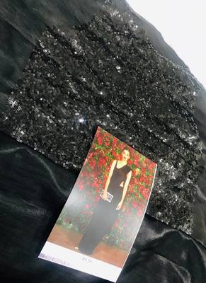 Black Plain Chino Silk Bolllywood Saree With Blouse 3