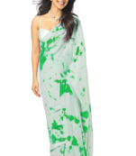 GreenDigital Print Sequence Work Georgette  Bollywood Saree With Blouse