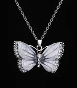 White cubic zirconia pendants