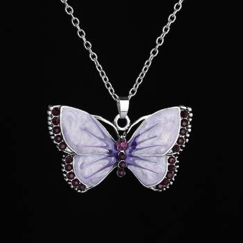 Purple cubic zirconia pendants 1