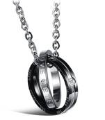 Black cubic zirconia pendants