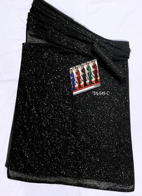 Black Sequence Work Georgette Bollywood Saree With Blouse 2