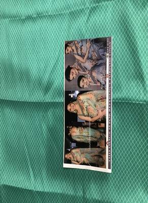 Light Green Orgenza Silk Printed Bollywood Saree With Blouse 3