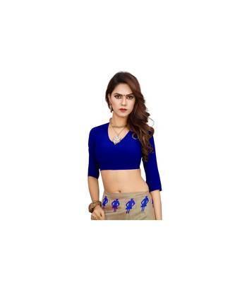 Multicolor printed Cotton saree with blouse 4