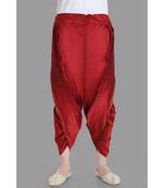 red  dupion dhoti