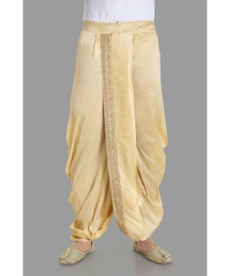 beige  dupion dhoti 1