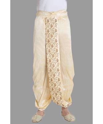 beige  dupion dhoti 1