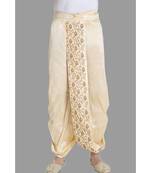 beige  dupion dhoti