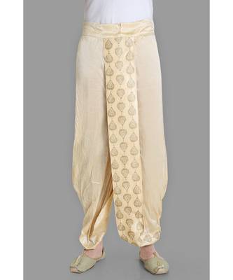 beige  dupion dhoti 1