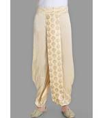 beige  dupion dhoti