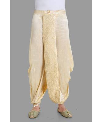 beige  dupion dhoti 1