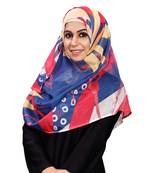 Women'S Multi Color Printed Silk Scarf Hijab Dupatta