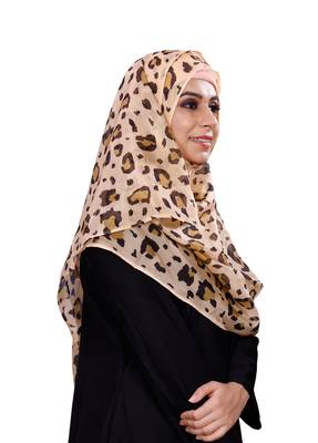Women'S Daily Wear Printed Tibetian Silk Scarf Hijab 4