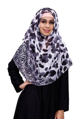 Women'S Animal Printed Tibetian Silk Scarf Hijab Dupatta 4