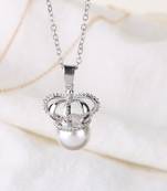 White cubic zirconia pendants