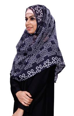 Women'S Casual Wear Printed Soft Silk Scarf Hijab Dupatta 1