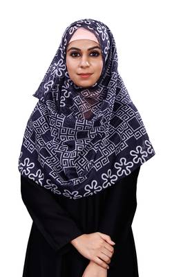 Women'S Casual Wear Printed Soft Silk Scarf Hijab Dupatta 4