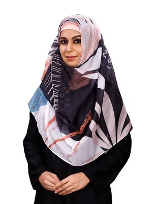 Women'S Floral Printed Soft Silk Scarf Hijab Dupatta 1