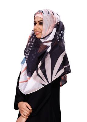 Women'S Floral Printed Soft Silk Scarf Hijab Dupatta 2