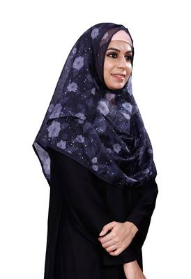 Women'S Daily Wear Printed Tibetian Silk Hijab 3