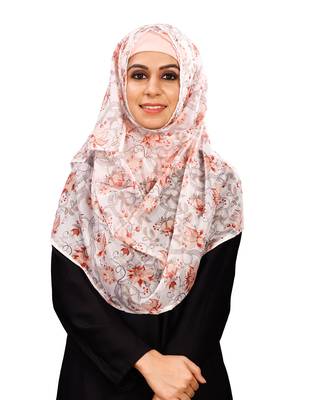Women'S Free Size Floral Printed Tibetian Silk Scarf Hijab Dupatta 1