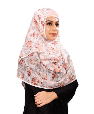 Women'S Free Size Floral Printed Tibetian Silk Scarf Hijab Dupatta 2