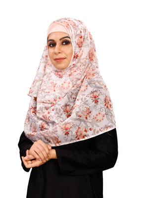 Women'S Free Size Floral Printed Tibetian Silk Scarf Hijab Dupatta 4