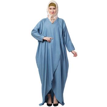 Loose Fit Denim Abaya 1