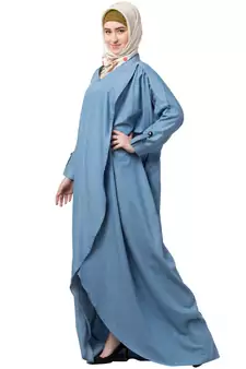 Loose Fit Denim Abaya