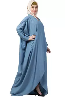 Loose Fit Denim Abaya