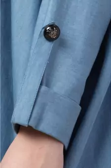 Loose Fit Denim Abaya