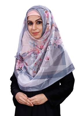 Women'S Occasion Wear Printed Tibetian Silk Scarf Hijab Dupatta 1