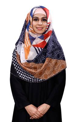 Printed Tibetian Silk Scarf Hijab Dupatta For Women 1