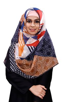 Printed Tibetian Silk Scarf Hijab Dupatta For Women 4