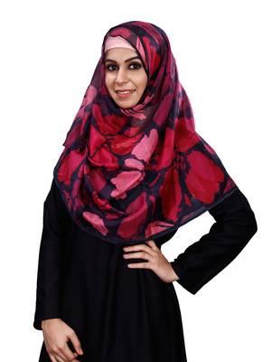 Printed Tibetian Silk Scarf Hijab Dupatta For Women 1