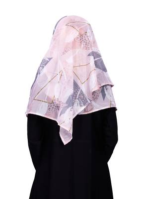 Women'S Multi Color Free Size Printed Silk Scarf Hijab 5
