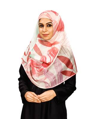 Women'S Printed Tibetian Silk Scarf Hijab Stole 1