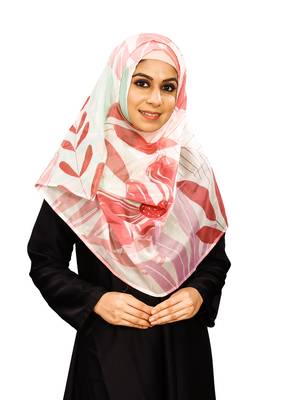 Women'S Printed Tibetian Silk Scarf Hijab Stole 4