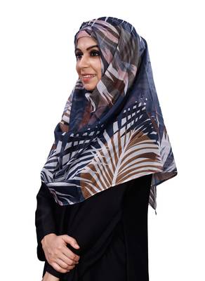 Free Size Printed Tibetian Silk Scarf Hijab For Women 1