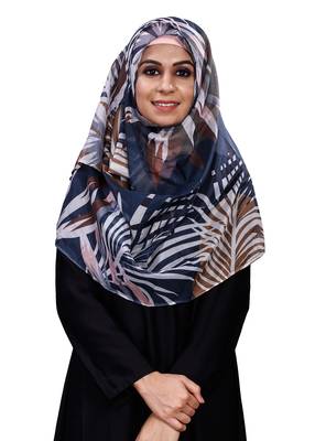 Free Size Printed Tibetian Silk Scarf Hijab For Women 2