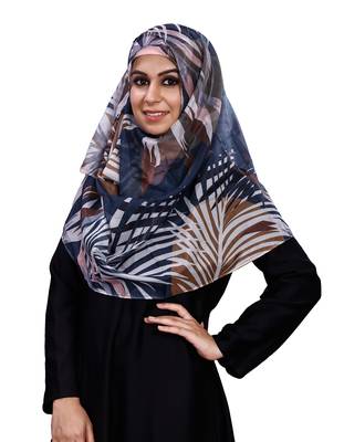 Free Size Printed Tibetian Silk Scarf Hijab For Women 3