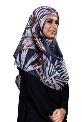 Free Size Printed Tibetian Silk Scarf Hijab For Women 4